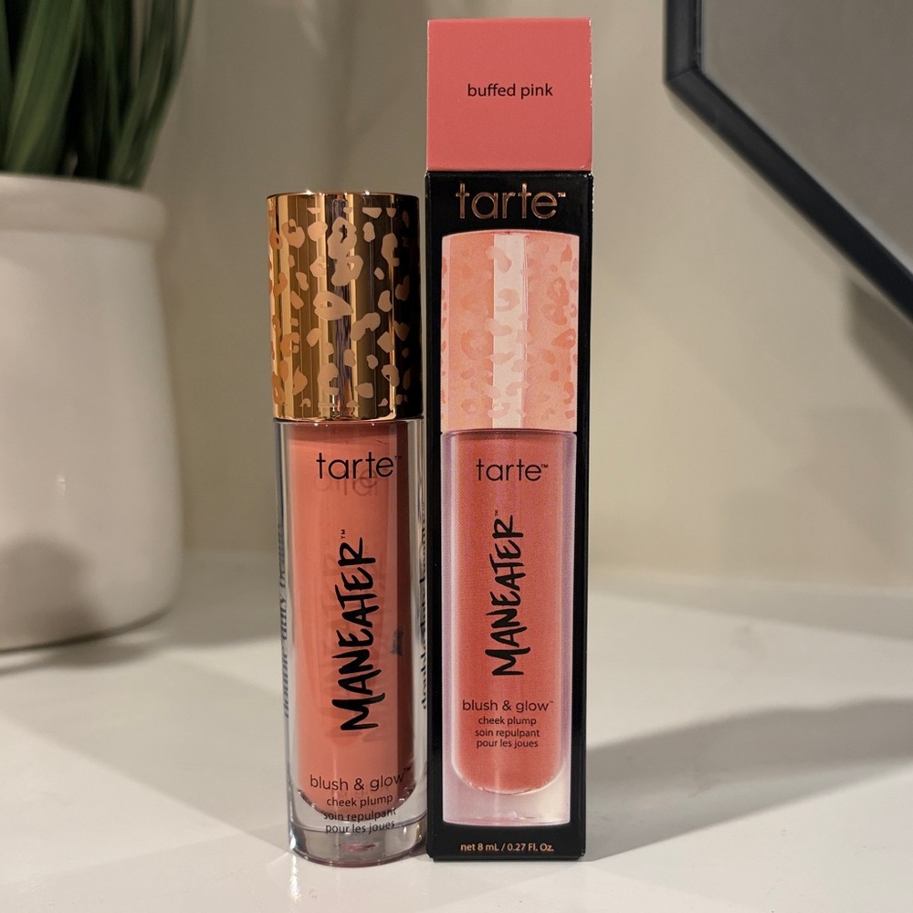 Tarte Maneater Blush & Glow Cheek Plump - Buffed Pink - BRAND NEW! makeup beauty - Picture 2 of 9